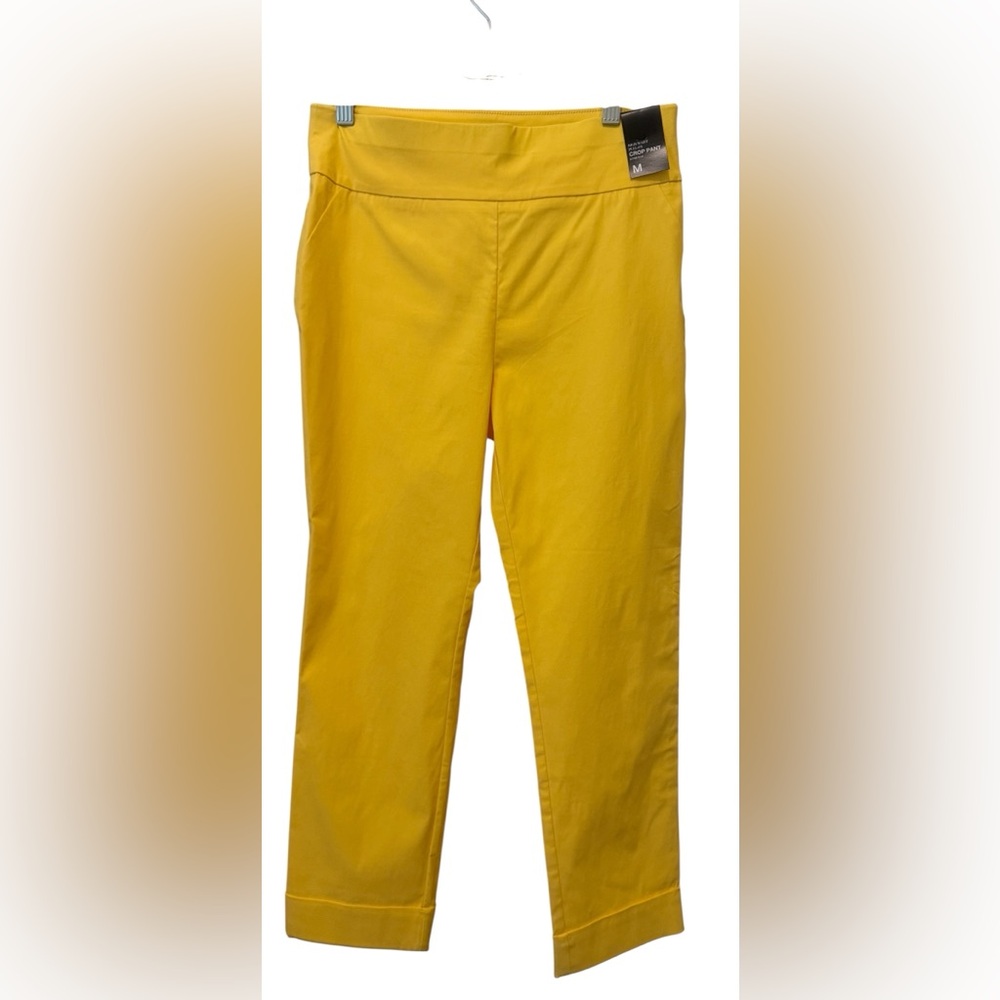 New York & Company Yellow Ankle Pants